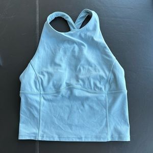 Lululemon light blue crop tank